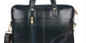 NDM Green Leather Laptop Bags