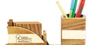 Wooden Pen Stand
