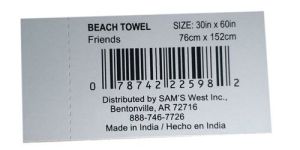 Printed Barcode Label