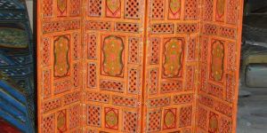 Hand Carved Wooden Partition Screen