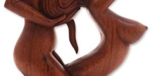 Wooden Couple Statues