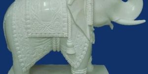 Marble Carved Elephant Statue