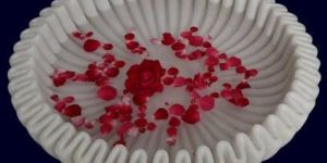 Marble Flower Petal Bowl