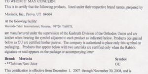 Kosher Certification Services