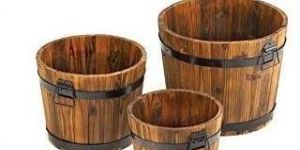 Wooden Flower Pots