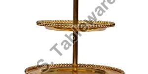 Brass Two Tier Cake Stand