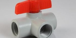 Plastic Three Way Ball Valve