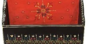 Painted Wooden Letter Box