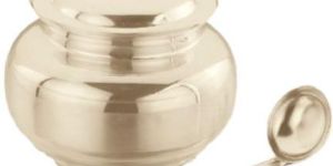 1003 Silver Plated Ghee Pot Set