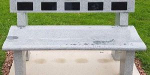 Granite Garden Bench