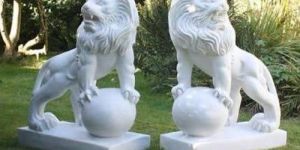 Marble Lion Statue