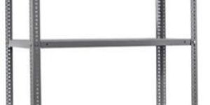 Light Weighted Gray Slotted Angle Rack