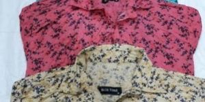 Mens Poplin Printed Shirts