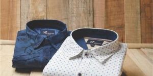 Mens Printed Cotton Shirt