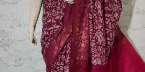 Katan Staple Batik Print Saree