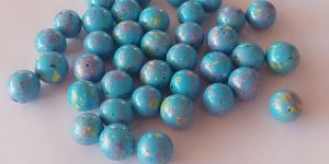 Firozi Painted Glass Balls Italian Polished