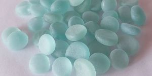 White Matt Finish Glass Pebbles
