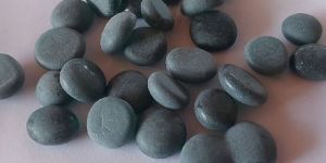 Black Matt Finish Glass Pebbles