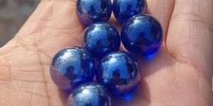 Trans Blue Water Color Polished Glass Balls 16mm