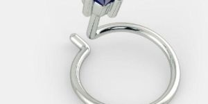 Blue Sapphire Nose Pin