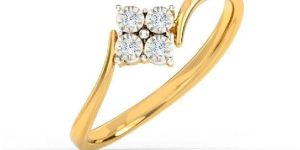 Party Wear Ladies Real Diamond Ring