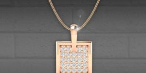 Real Diamond Designer Men's Pendant