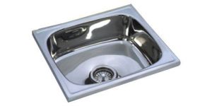 Mirror Finish Single Bowl Stainless Steel Kitchen Sink