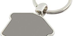 House Shaped Metal Key Chain