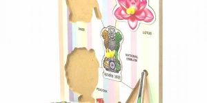Wooden National Object Puzzle