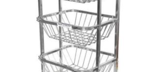 Stainless Steel 3 Tier Fruit Basket