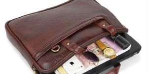 NDM Brown Leather Laptop Bags