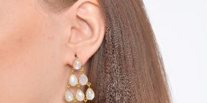 925 Sterling Silver Gold Plated Earring