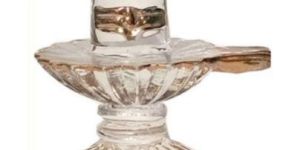 Crystal Holy Shivling Showpiece