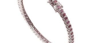 925 Sterling Silver Thanksgiving Ruby Bracelets