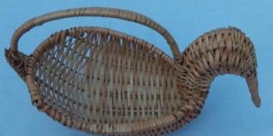 Bamboo Duck Shaped Basket