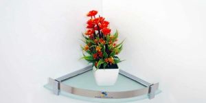 Acrylic Glass Corner Shelf