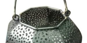 Silver Iron T-Light Candle Holder