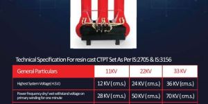 Resin Cast Three Phase Potential Transformer