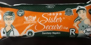 Sister Secure Sanitary Napkin 240 MM Straight 7 NOS