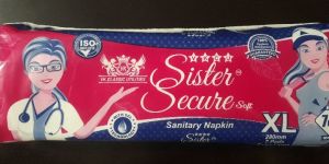Sister Secure Sanitary Napkin 280 MM Straight 7 NOS