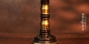 Brass Diamond Cutting Pooja Bell