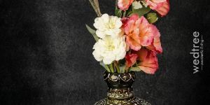 Stone Work Hand Painted Vase