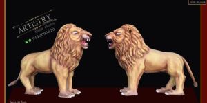 Fiber Lion Statue