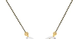 DM112 Gold and Diamond Mangalsutra