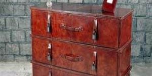 Leather Chests with 3 Drawer