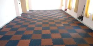 Rubber Interlocking Gym Tiles