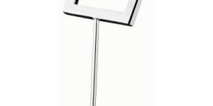 Stainless Steel Tent Card Holder