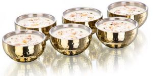 Titanium Finish Double Wall Bowl