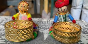 Rajasthani Sitting Puppet T-Light Holder
