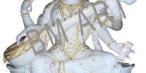 White Marble Saraswati Statue